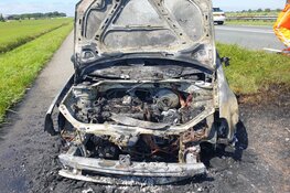 Autobrand N9 ter hoogte van Schoorl