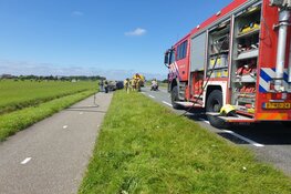 Autobrand N9 ter hoogte van Schoorl