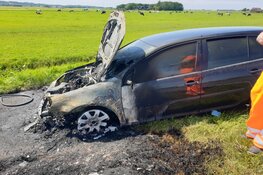 Autobrand N9 ter hoogte van Schoorl
