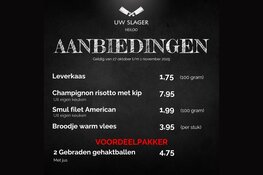 Weekaanbieding Uw Slager Heiloo-Egmond