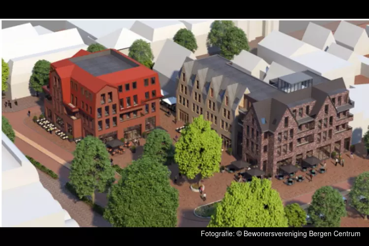 Bewonersvereniging Bergen Centrum blij  met bouwplannen Bergen Centrum