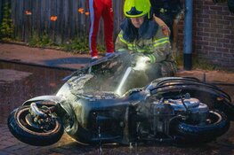 Scooter in brand gestoken in Schoorl