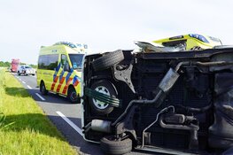 Gewonden en veel schade bij ongeval met camper op N9