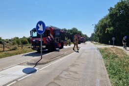 Brand in de duinen bij Castricum