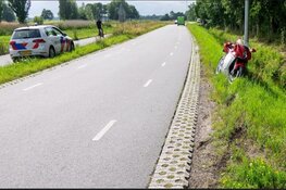 Motorrijder gewond na val