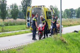 Motorrijder gewond na val