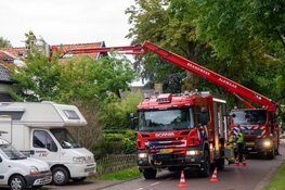 Schoorsteenbrand aan de Breelaan te Bergen
