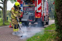 Schoorsteenbrand aan de Breelaan te Bergen