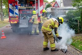 Schoorsteenbrand aan de Breelaan te Bergen