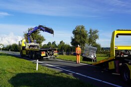 Aanhanger schiet los op Hoeverweg