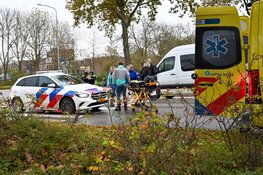 Fietsster aangereden op rotonde in Bergen