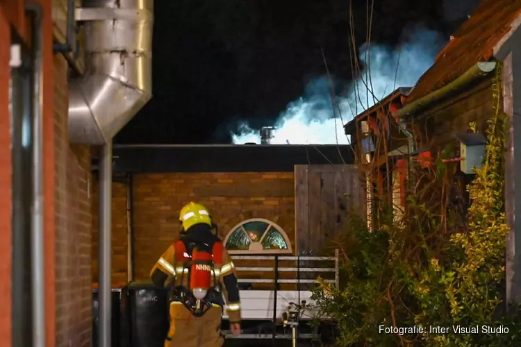 Schoorsteenbrand in Schoorl