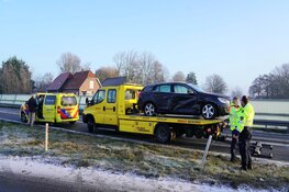 Veel blikschade door ongeval op N9