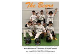 Honk- en Softbalvereniging The Bears zoekt jeugdleden