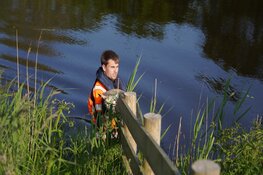 Brandweer haalt schaap uit het water in Egmond-Binnen