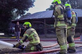 Brand bij manege in Schoorl, paarden in veiligheid gebracht