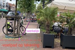 Terras ’tekening’ en werkelijkheid