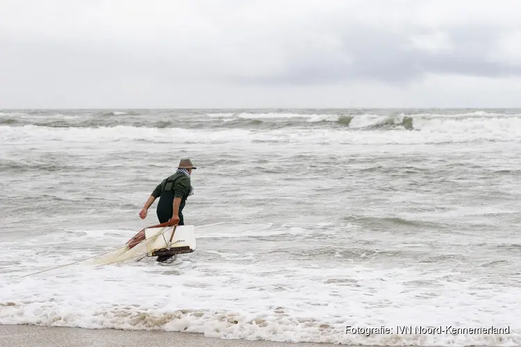 Op zondag 17 september ‘s ochtends vroeg met IVN-gidsen korren in de branding van Bergen aan Zee