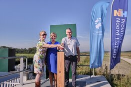 Opening Boezemberging in natuurgebied voormalig vliegveld Bergen