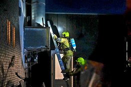 Vlam in de pan in restaurant in Groet