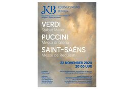 Koorvereniging Bergen zingt werk van Verdi, Puccini en Saint-Saëns