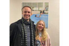 Vader en dochter sporten samen in De Beeck