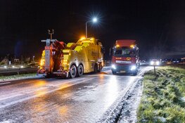 Verkeer op N9 uren vast door weersomstandigheden