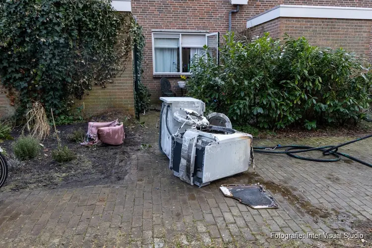 Woningbrand door droger in Bergen
