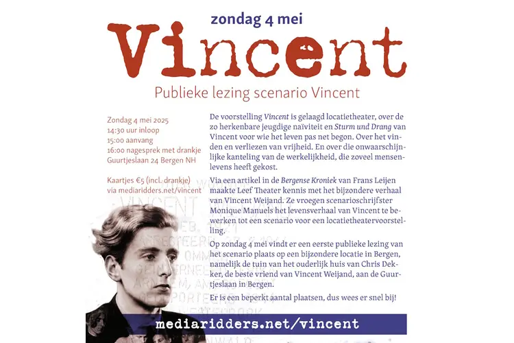 Publieke lezing scenario 'Vincent'