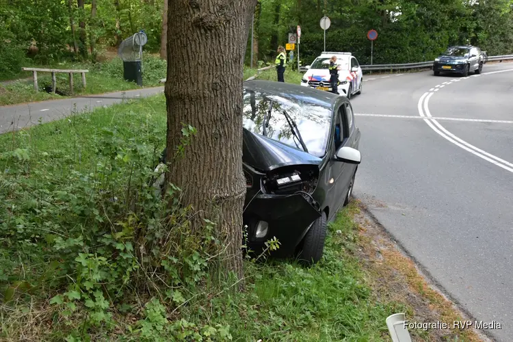 Automobilist botst tegen boom in Schoorl