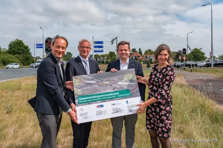 Samenwerking voor rotonde met fietstunnel N9 Kogendijk-Helderseweg
