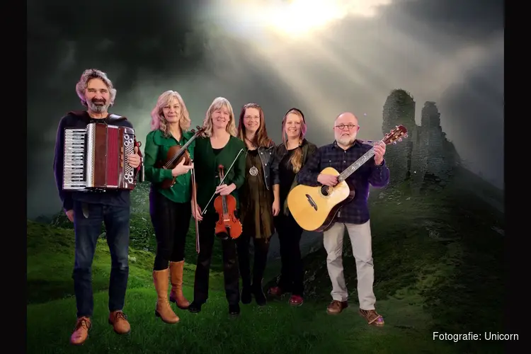 Keltische folk en swing van Unicorn in Vredeskerkje