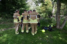Paard trapt gasleiding lek in de duinen van Egmond