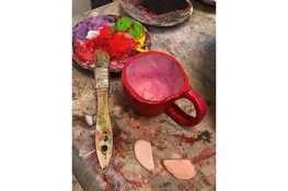 Kinderkunstatelier in Art Gallery Tha Banque in Bergen op donderdagmiddag van 16.40 uur tot 17.50 uur