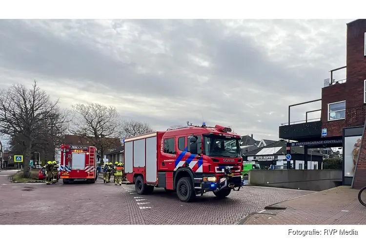 Rookontwikkeling bij restaurant in Bergen