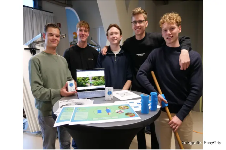 Alkmaarse studenten ontwikkelen innovatieve handgreep die meer grip geeft op de dag
