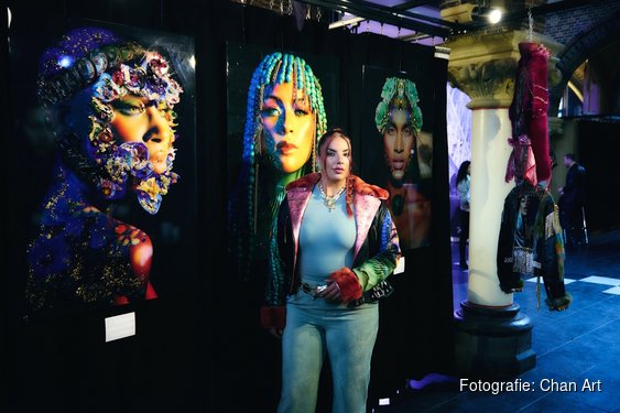 Opening nieuwe kunstexpositie bij Restaurant Hotel Merlet met CHAN ART en Mart Krijger
