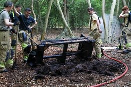 Brandweer rukt massaal uit na brand in bos