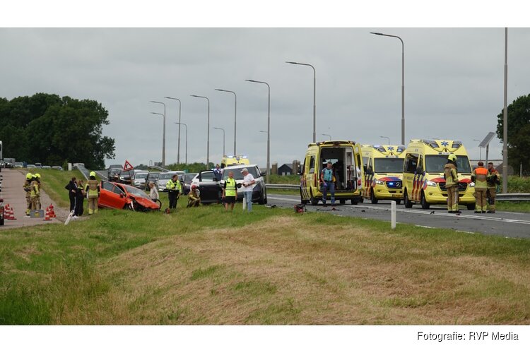 Meerdere gewonden na ernstig verkeersongeval op de N9 bij Schoorl
