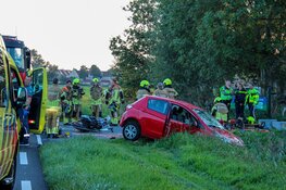 Meerdere zwaargewonden bij dubbel ongeval op N512