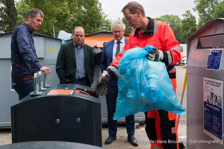 Duurzame perscontainer heeft een kleinere opening
