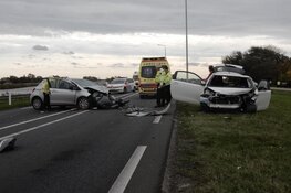Vijf gewonden bij frontale botsing op N9: weg afgezet