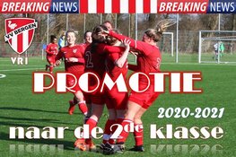 Vrouwen VV Bergen schrijven historie met promotie naar 2e klasse