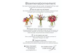 Kies voor een bloemenabonnement bij Bloembinderij Gebr. Jong, dé bloemist in Alkmaar en Heerhugowaard