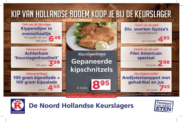 Weekaanbieding bij Keurslager Rogier van den Bos
