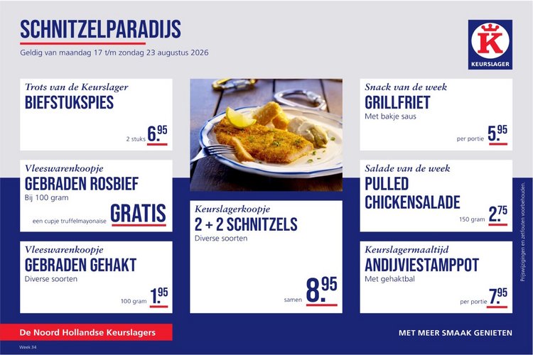 Weekaanbieding bij Keurslager Rogier van den Bos