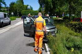 Botsing op rotonde in Bergen
