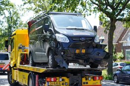 Botsing op rotonde in Bergen