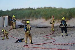 Vier strandhuisjes in brand in Camperduin